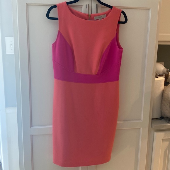 Coral and Fuschia dress - Picture 1 of 3